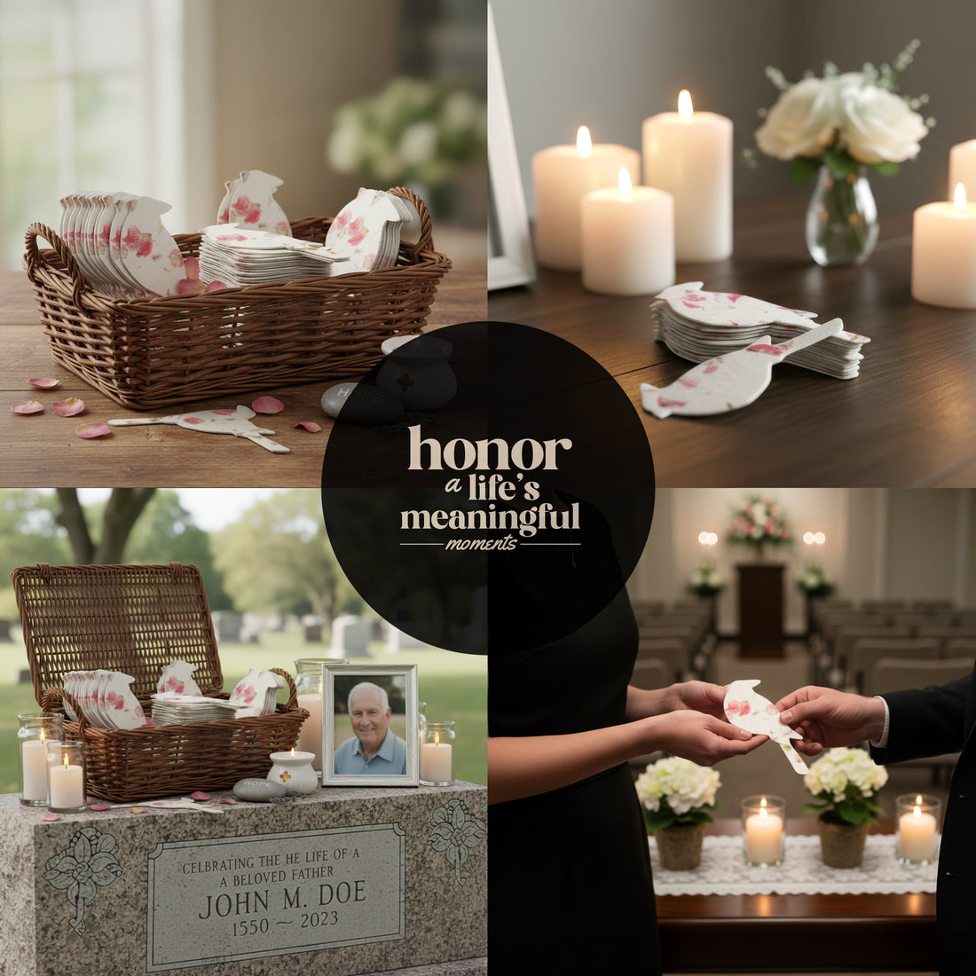 flower seed gift baskets Plantable Seed Paper Funeral Favors