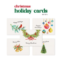 Set of Christmas plantable holiday cards by Seed Bloom Gifts with various designs on a white background