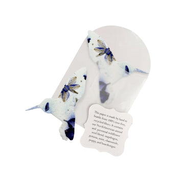 Celebration of life seed paper witht a hummingbird for pets, baby showers or party favors