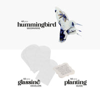 Celebration of Life Hummingbird Seed Paper Bundle – 48 Plantable Hummingbirds, 50 Planting Guides
