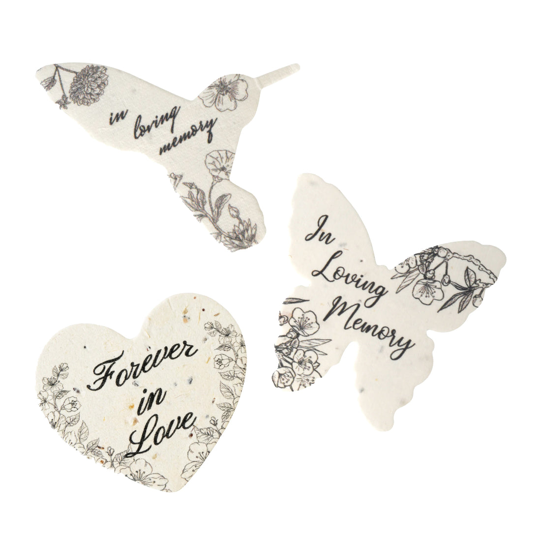 funeral seed paper for memorial and keepsakes - seed bloom gifts